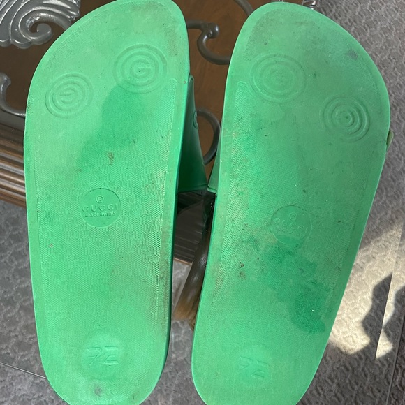 Green Gucci Slides - Picture 3 of 3